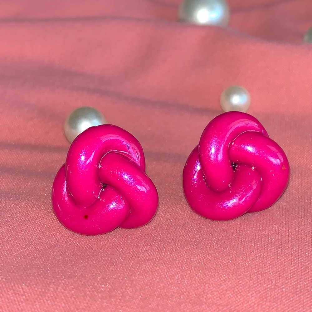 Knots stud earrings Perfect gift ideas NWT One of a kind Handmade Nickel free